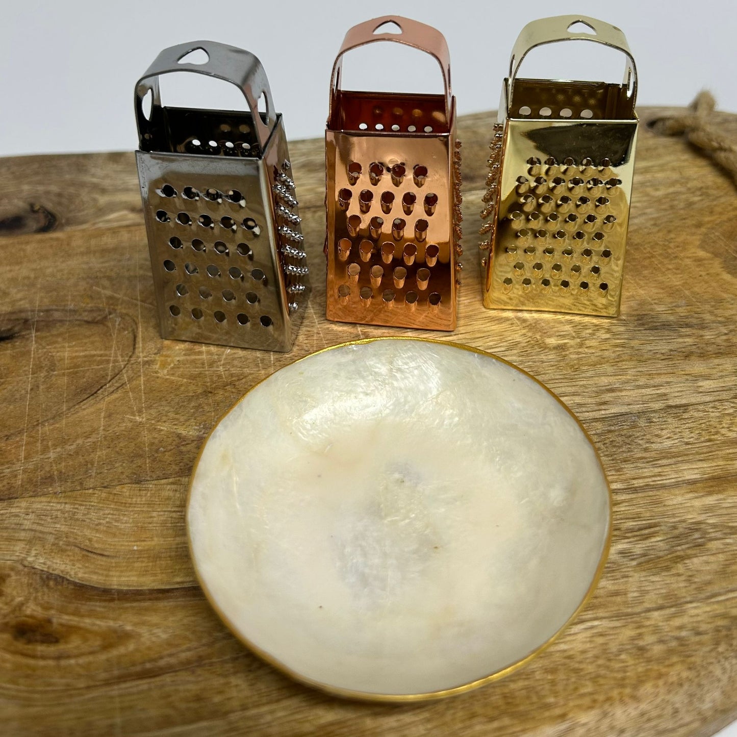 Schaaltje Schelp Capiz Gold Edge XS ByBazz
