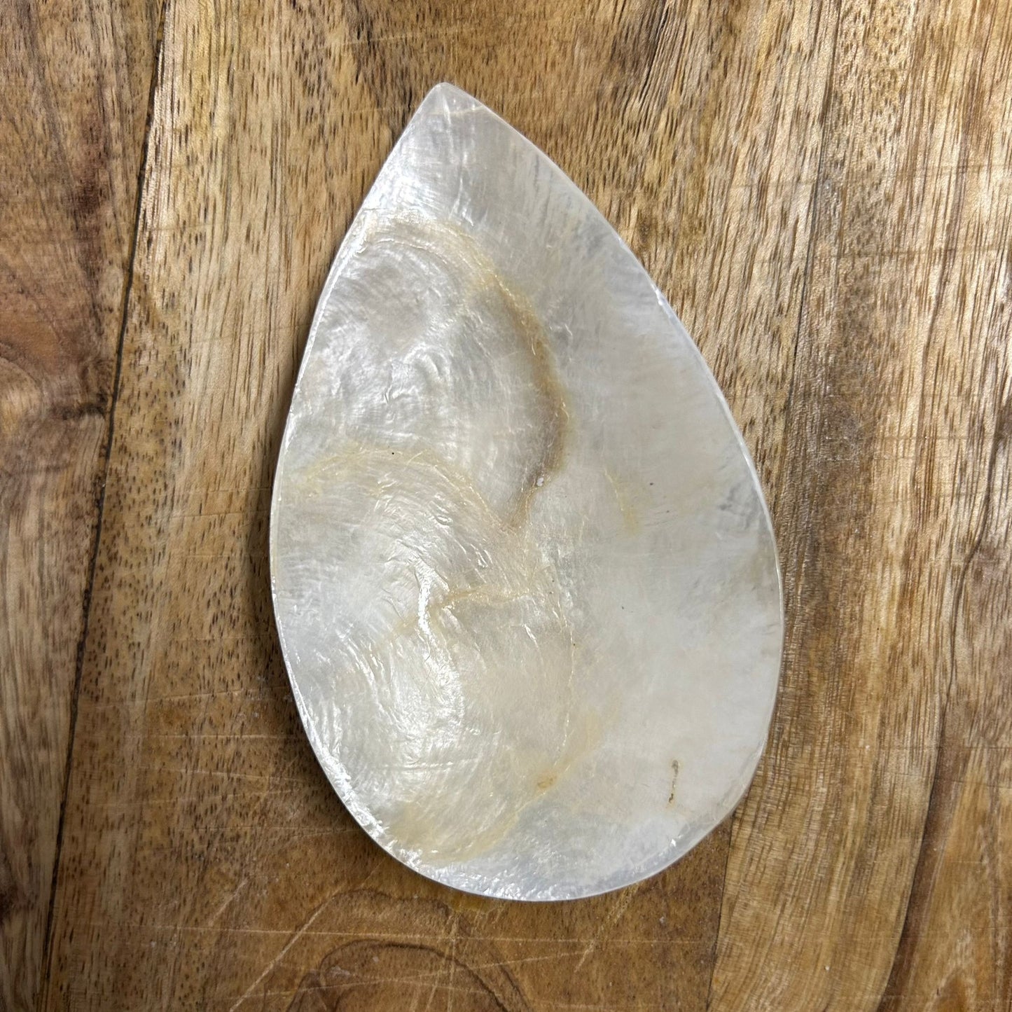 Schaaltje Schelp Capiz -Druppel - wit ByBazz